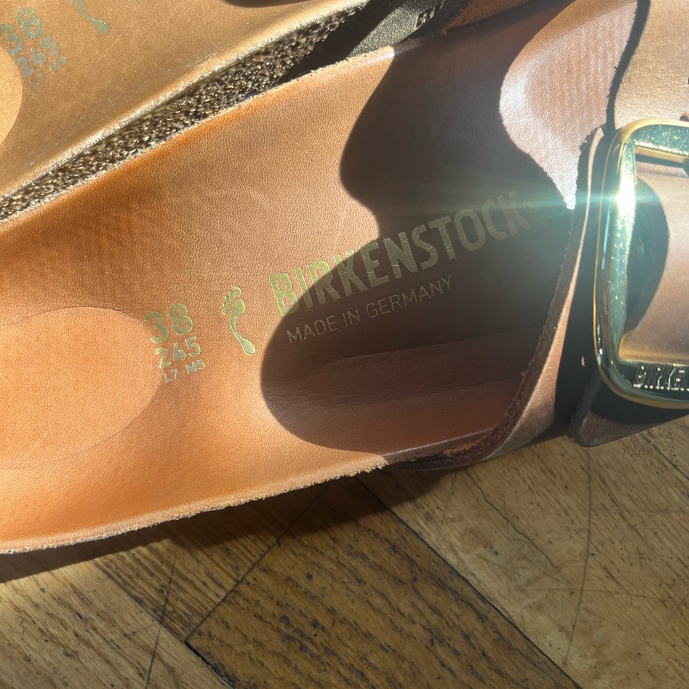 Birkenstock Big Buckle Madrid in Cognac - Picture 8 of 10